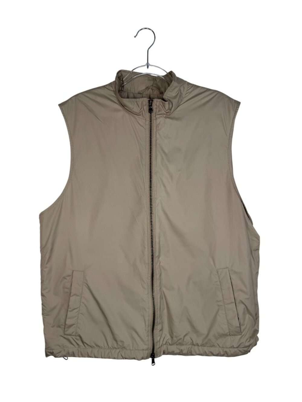 Sunspel Padded Shell Gilet Vest in Beige Size X-Large